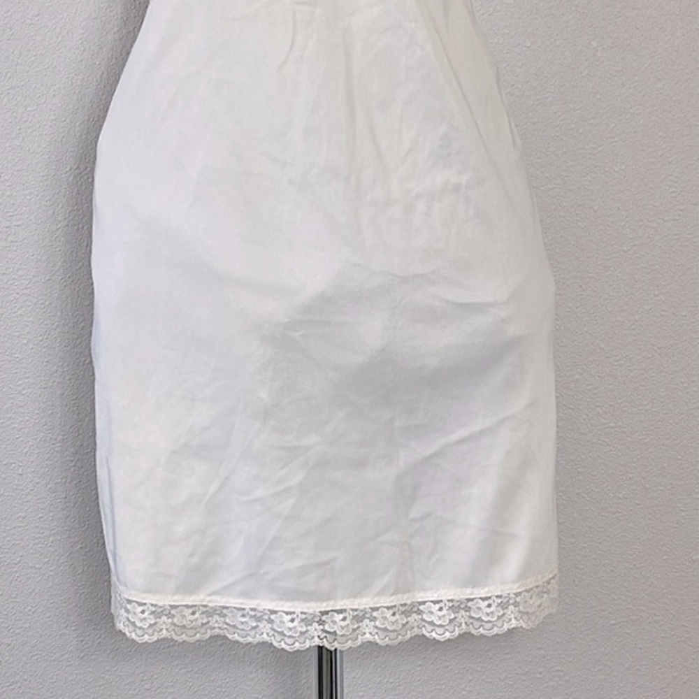 Vintage Sears The Doesn’t Slip Short Slip Dress 60s Nylon Anti-Cling Lingerie 32 - Picture 14 of 16